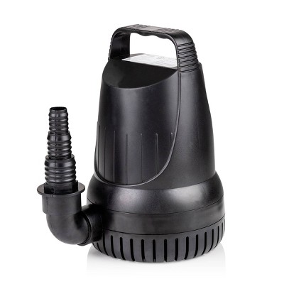 3100GPH Hurricane Pump with 33' Cord Black - Alpine Corporation: Durable Plastic, Outdoor Fountain Accessory
