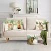 Forest Animals Pillow Covers 18x18 Set of 4 Deer Fox Rabbit Bear - 3 of 4