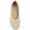 Journee Collection Medium and Wide Width Women's Tru Comfort Foam™ Jersie Foldable Flat Taupe 7.5WD - 4 of 4