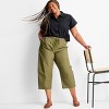 Women's Mid-Rise Barrel Leg Track Pants - Future Collective - 3 of 3