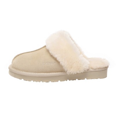 Women Sheepskin Slippers - Raven