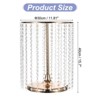 Unique Bargains Wedding Party Metal Cake Stand with Crystal Bling Pendants - 2 of 4