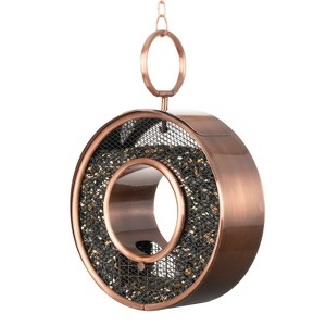 Good Directions Copper Just in Time Fly Thru Mesh Panel Novelty Bird Feeder 15" - 1 of 4