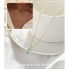 Emerald Birthstone Necklace, 14K Gold Plated Dainty Pendant for Women & Mothers, Green Cubic Zirconia Birthday Gift Jewelry - 3 of 4