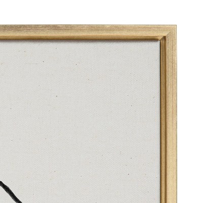 Sylvie Gold Framed Abstract Circles Canvas Art 30.87" x 41.87"