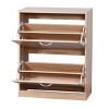 Syemin Shoe Racks Wooden Shoe Cabinet for Entryway, Freestanding Shoe Storage Organizer, Shoe Storage Cabinet for Entryance, Beige, 24.4"*9.45"*31.5" - 4 of 4