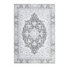 Garvee Washable Vintage Floral Area Rug 5x7'- Non-Slip Print, Non-Shedding, Soft Foldable Carpets,Gray - 2 of 4