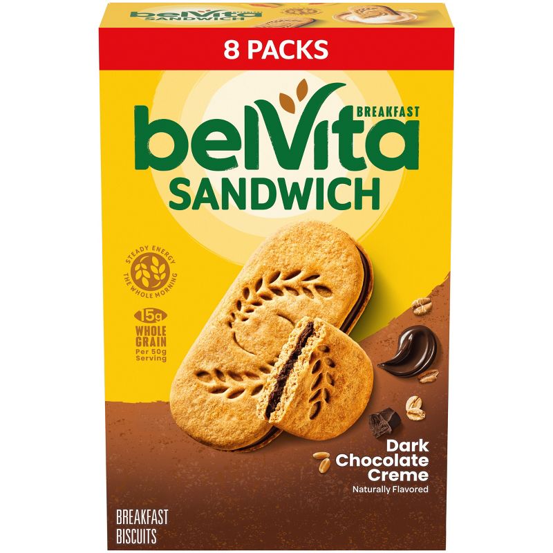 belVita Sandwich Dark Choco Cr&#232;me - 8ct, 1 of 16