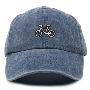 Dalix Bike Embroidered Bicycle Cotton Baseball Cap Adjustable Dad Hat Mens - 1 of 4