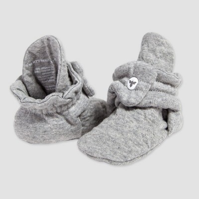 Burt's Bees Baby® Baby Organic Cotton Quilted Bee Bootie - Gray 0-3M