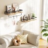 Attop Bathroom Shelves with Towel Bar, Floating Shelves, Wall Shelves for Bathroom/Living Room/Kitchen/Bedroom - 3 of 4