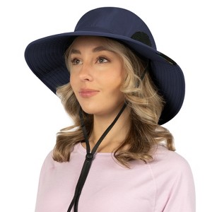 SUN CUBE Wide Brim Sun Hat Adults, Fishing Hats Sun UV Protection, Hiking Bucket Hat Safari Beach Boonie, UPF 50+ - 1 of 4