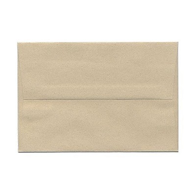 JAM Paper A8 Passport Invitation Envelopes 5.5x8.125 Sandstone Brown Recycled 83728