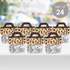 Big Dot of Happiness Leopard Print - DIY Cheetah Party Clear Goodie Favor Bag Labels - Candy Bags with Toppers - Set of 24 - 2 of 4