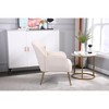Ridstar Modern Upholstered Accent Chair & Armchair For Office, Reading & Living Room-Beige - 4 of 4