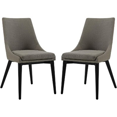 ModwayViscount Dining Side Chair Fabric Set of 2