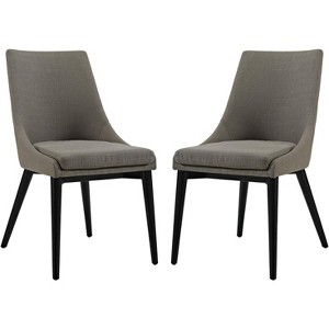 ModwayViscount Dining Side Chair Fabric Set of 2 - 1 of 2