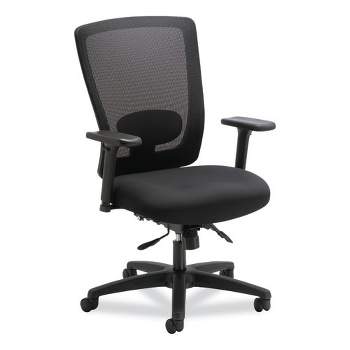 Alera Alera Envy Series Mesh Mid-Back Multifunction Chair, Supports Up to 250 lb, 17" to 21.5" Seat Height, Black