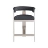 Meridian Furniture,Romeo Black Boucle Fabric Counter Stool, Set of 2 - 3 of 4