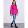 INSPIRE CHIC Women's Work Office Winter Overcoat Single Breasted Point Collar Pea Coat - 3 of 4