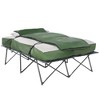 Outsunny 2-Person Folding Camping Cot Portable Outdoor Bed Set with Sleeping Bag, Inflatable Air Mattress, Comfort Pillows and Carry Bag for Outdoor - 4 of 4