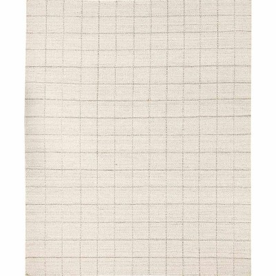 Hauteloom Nissa Cream Checkered Wool Rug