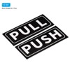 Unique Bargains Self-Adhesive Waterproof Convenience Store Push Pull Door Sign 2 Set - 3 of 4