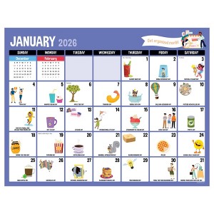 TF Publishing 13.5"x14.5" 2026 Everyday's A Holiday Medium Desk Pad Monthly Blotter Calendar - 1 of 4