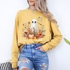 Simply Sage Market Women's Ghost Watercolor Long Sleeve Garment Dyed Tee - 2 of 4