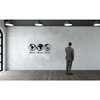 Sussexhome World Map 3 Globes Metal Wall Decor for Home and Outside - Wall-Mounted Geometric Wall Art Decor - Wall Decoration [15 x 15 inches] - 2 of 2