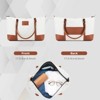 FONTOI Carry On Luggage Sets 4 Piece with 360° Spinner Wheels, Suitcase with Travel Bag, Ivory&Brown, 19.6"*12"*29" - 4 of 4