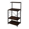 Chery Life Wooden Kitchen Shelf, Baker's Rack with 4 Tier Shelves, Vintage Color - 3 of 4