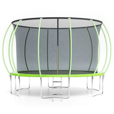 Trampoline14FT, Recreational Trampolines with Enclosure Net and Ladder, Outdoor Anti-Rust Trampolines for Kids and Adults, ASTM Approved
