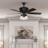 Hunter Fans 54" Promenade Lighted Ceiling Fan Gloss Black Finish - 4 of 4