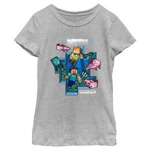 Girl's Minecraft Under the Sea T-Shirt - 1 of 4