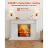 VEVOR Electric Fireplace Insert,18 in Recessed and Wall Mounted with Adjustable 3 Flame Brightness Levels & 24h Timer & Remote Control, 5000BTU Black - 3 of 4