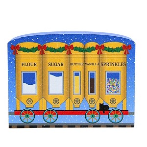 Cat's Meow Village 2.25 In Sugar Cookie Supplies Train Car North Pole Limited Train Accessory Village Accessories - 1 of 3