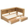 NicBex Twin Size Daybed with 2 Drawers,Storage Cabinets and USB Ports for Bedroom,Living Room,Apartment - 2 of 4