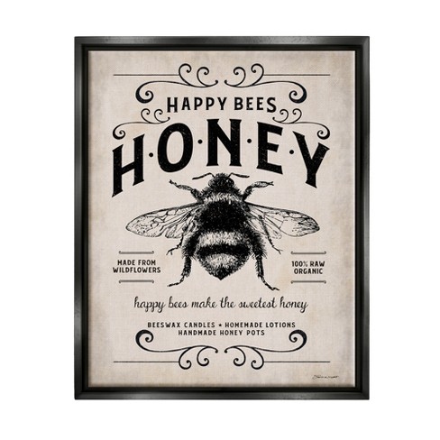 Decorative Honeybees Wall Art - Large