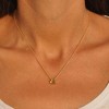 Delicate Heart Pendant Necklace, 14K Gold Plated Dainty Chain, Gift for Women - 2 of 4