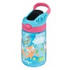 Contigo 14oz Kids' Water Bottle With Redesigned Autospout Straw Blue  Raspberry Azalea With Butterflies And Honeybee : Target