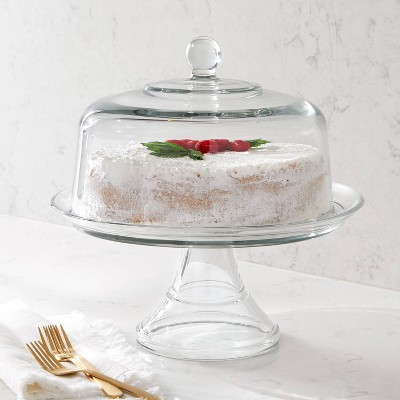 Classic Glass Cake Stand with Dome - Threshold&#8482;_1