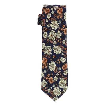 bar III Mens Madison Floral Skinny Self-tied Necktie
