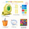 Costway Inflatable Water Park Outdoor Water Slide w/Climbing Wall Splash Pool Long Slide Ball Pit & Ring-toss Game with 735W Blower - 3 of 4