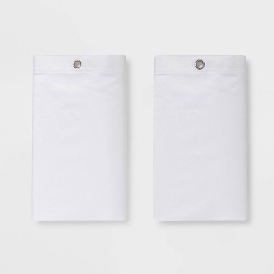 2pk Fabric Medium Weight Shower Liner White - Made By Design™