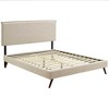 Modway Amaris Queen Fabric Platform Bed with Round Splayed Legs - 4 of 4