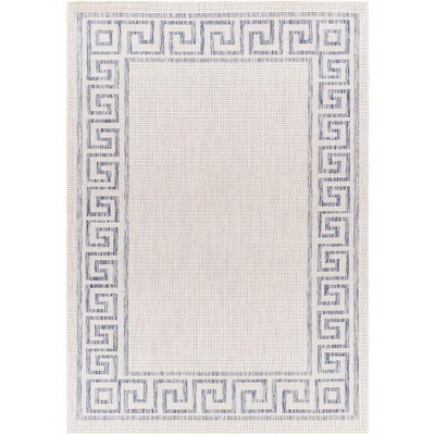Mark & Day Albert 5'3"x7' Rectangle Woven Indoor & Outdoor Area Rugs Ivory: Stain-Resistant, Pet Friendly, Polypropylene