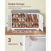 3-Tier Shoe Storage Bench with Cushion, 31.9 Inch Entryway Seat with Adjustable Shelves and Doors, Cloud White - 4 of 4