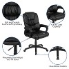 Flash Furniture Flash Fundamentals Big & Tall 400 lb. Rated LeatherSoft Swivel Office Chair with Padded Arms - 3 of 4