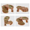 Unique Bargains Resin Tortoise Rock Turtle Basking Platform 9.7"x6.7"x4.1" Orange Green 1 Pcs - 3 of 4